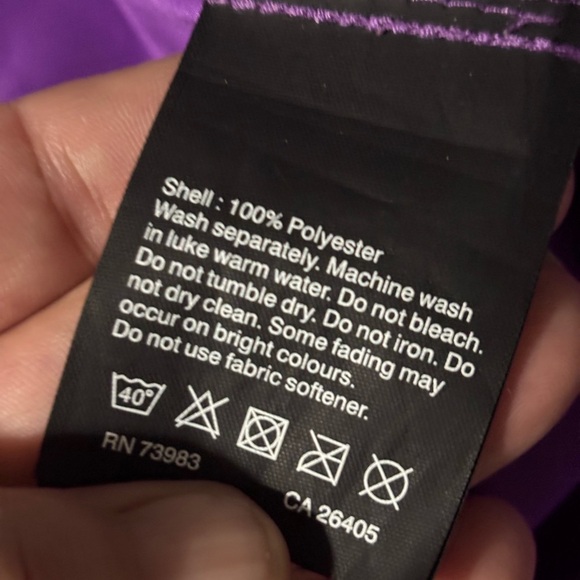 Helly Hansen Women's Purple windbreaker Jacket medium - Picture 10 of 11
